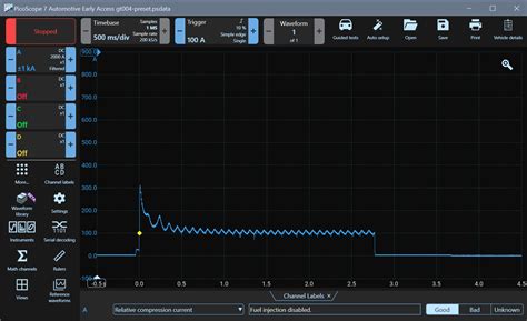 pico relative compression test|automotive oscilloscope waveform analysis.